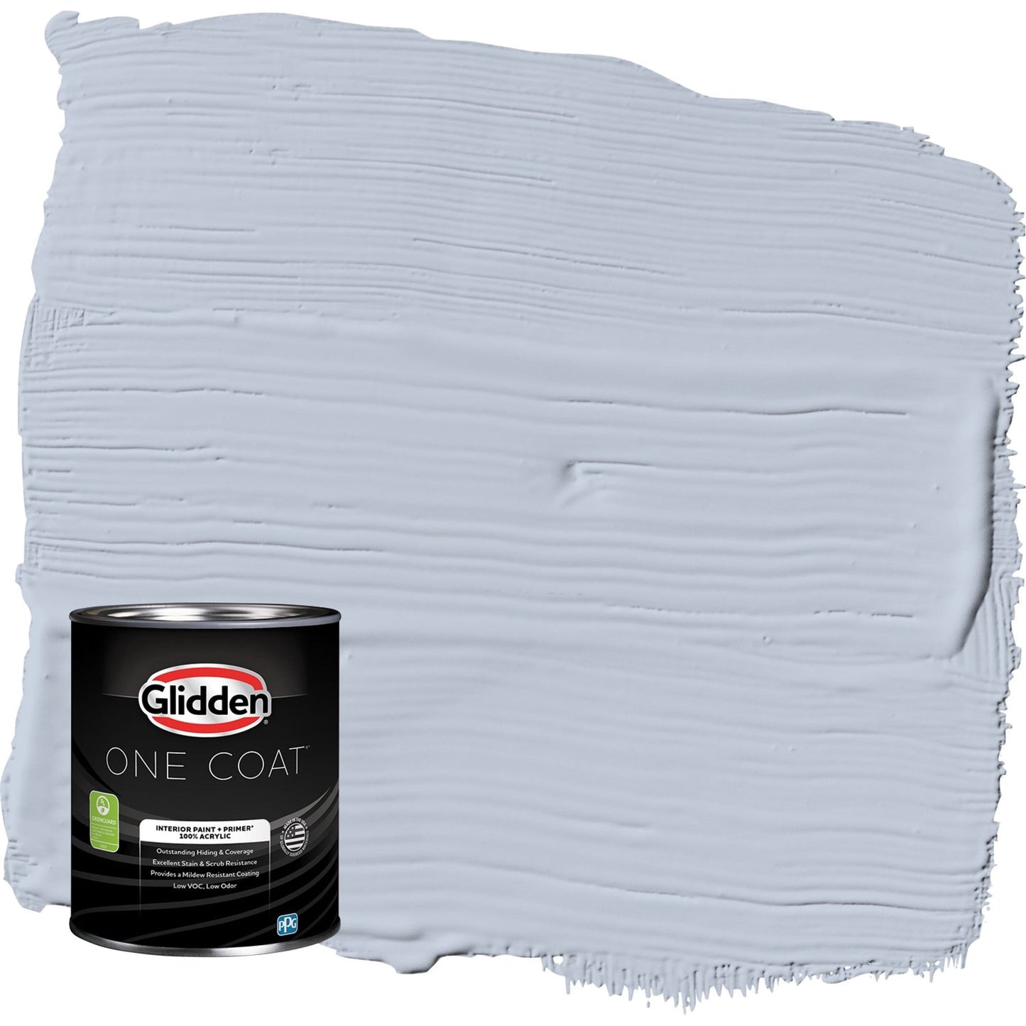 Glidden One Coat Northern Exposure / Blue Flat Interior Paint with Primer, 1 Quart