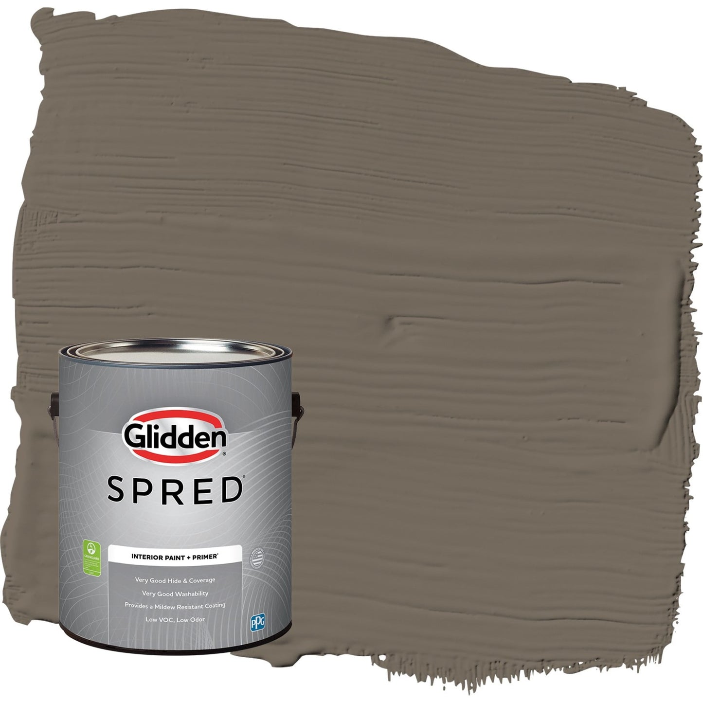 Glidden Spred Granite / Brown, Flat Interior Paint with Primer, 1 Gallon