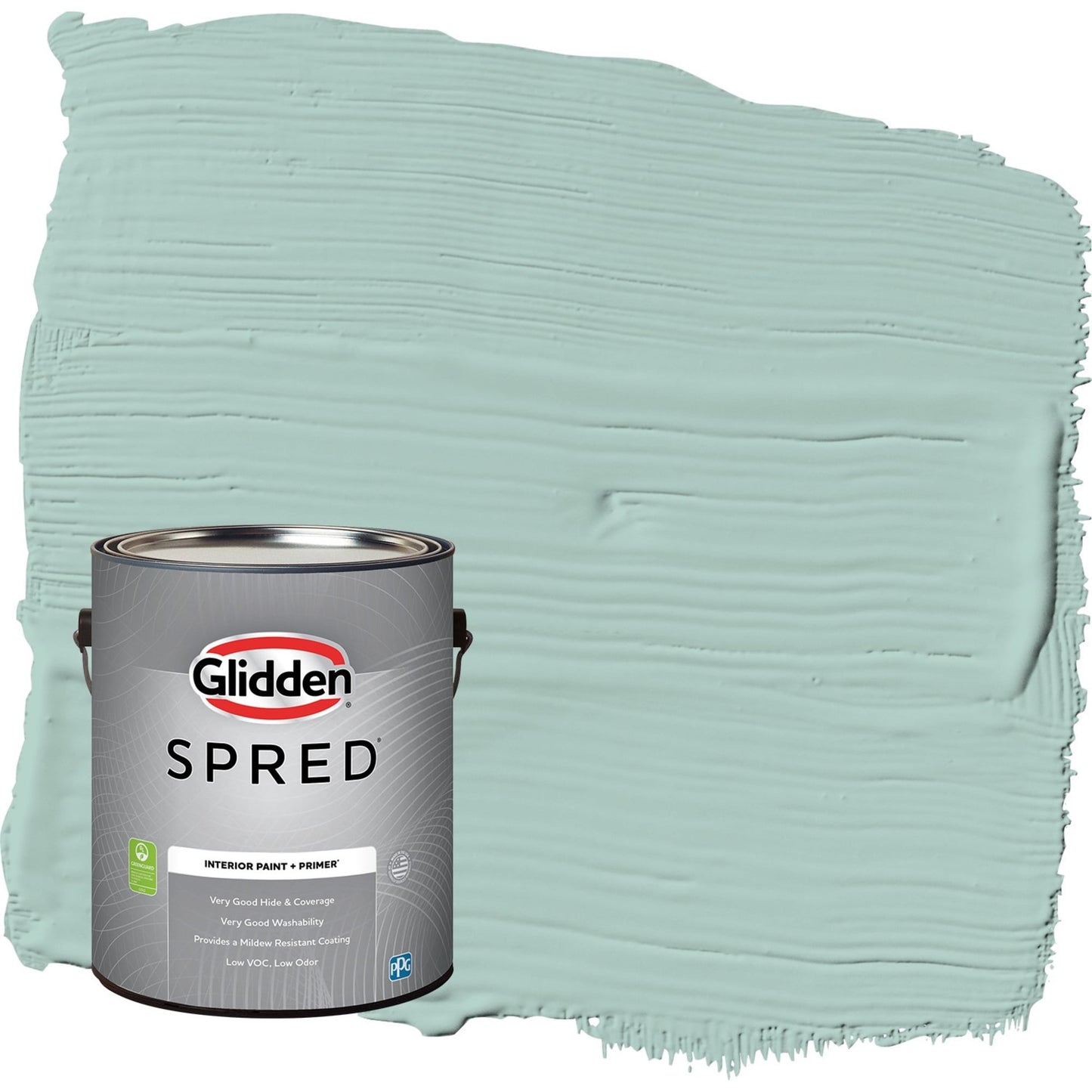 Glidden Spred Copenhagen / Green, Semi-Gloss Interior Paint with Primer, 1 Gallon