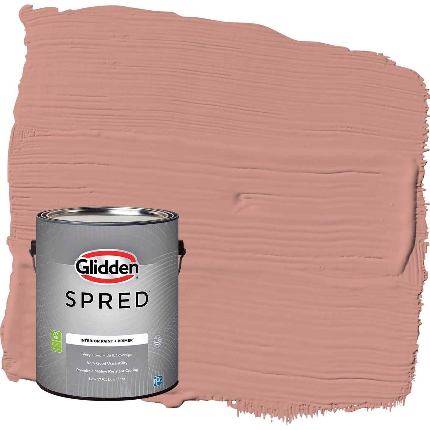 Glidden Spred Long Weekend / Orange, Flat Interior Paint with Primer, 1 Gallon