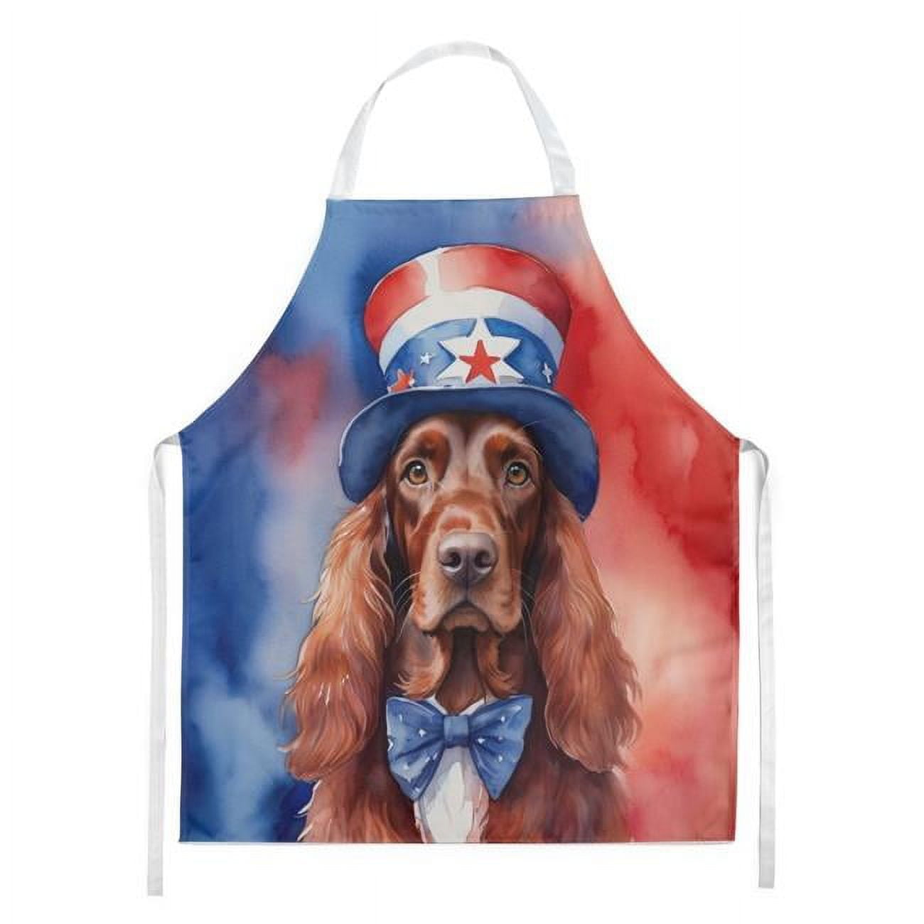 Irish Setter Patriotic American Apron 27 in x 30 in