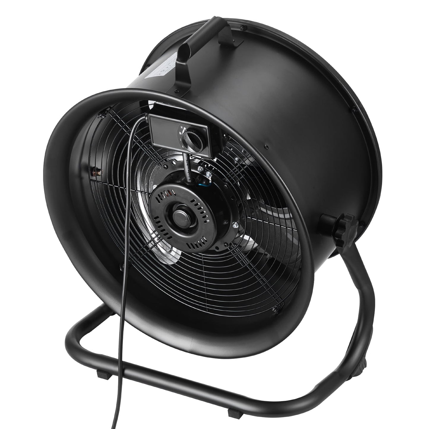 KFFKFF 14-Inch High Velocity Industrial Floor Fan, 3-Speed Adjustable, 2520 CFM Airflow, 360° Tilt, Durable Metal Design for Home, Gym, Office, Garage, and Commercial Spaces