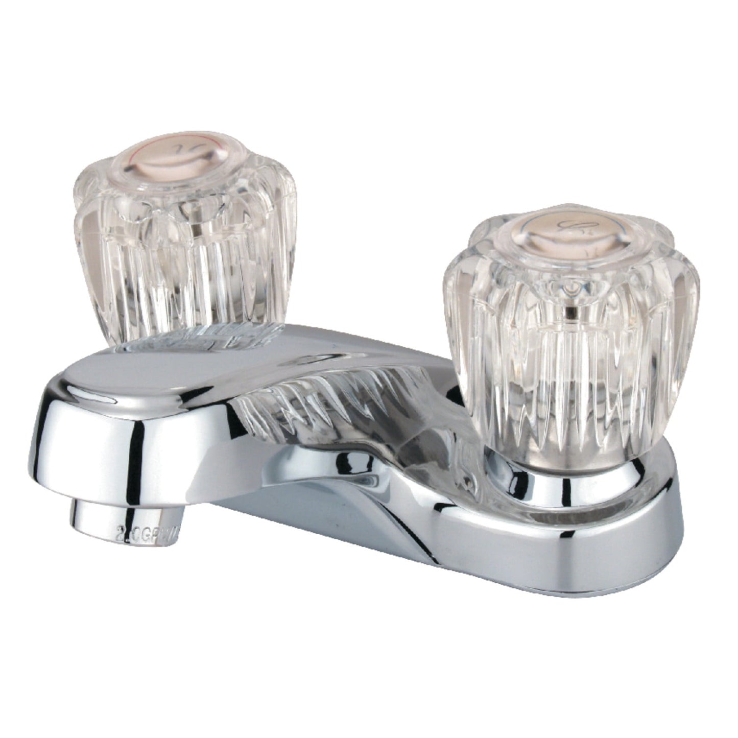 Kingston Brass GKB168LP Ahorro de Agua Americana Grifo de Inodoro con Manija de AcrÃlico, NÃquel Satinado