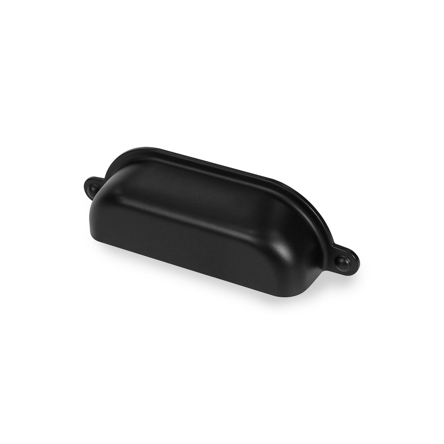 Lumi Home Furnishings Drawer Pull Vintage Library 3" Matte Black 8-Pack