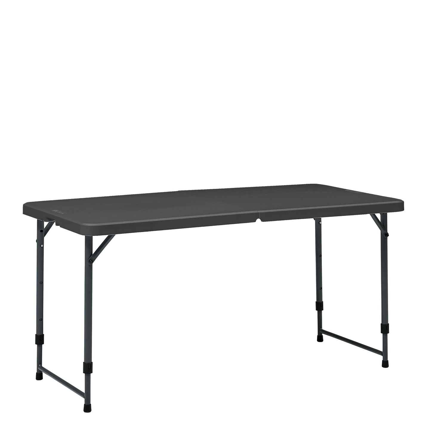 Mainstays 4' Adjustable Height Centerfold Folding Table, Black