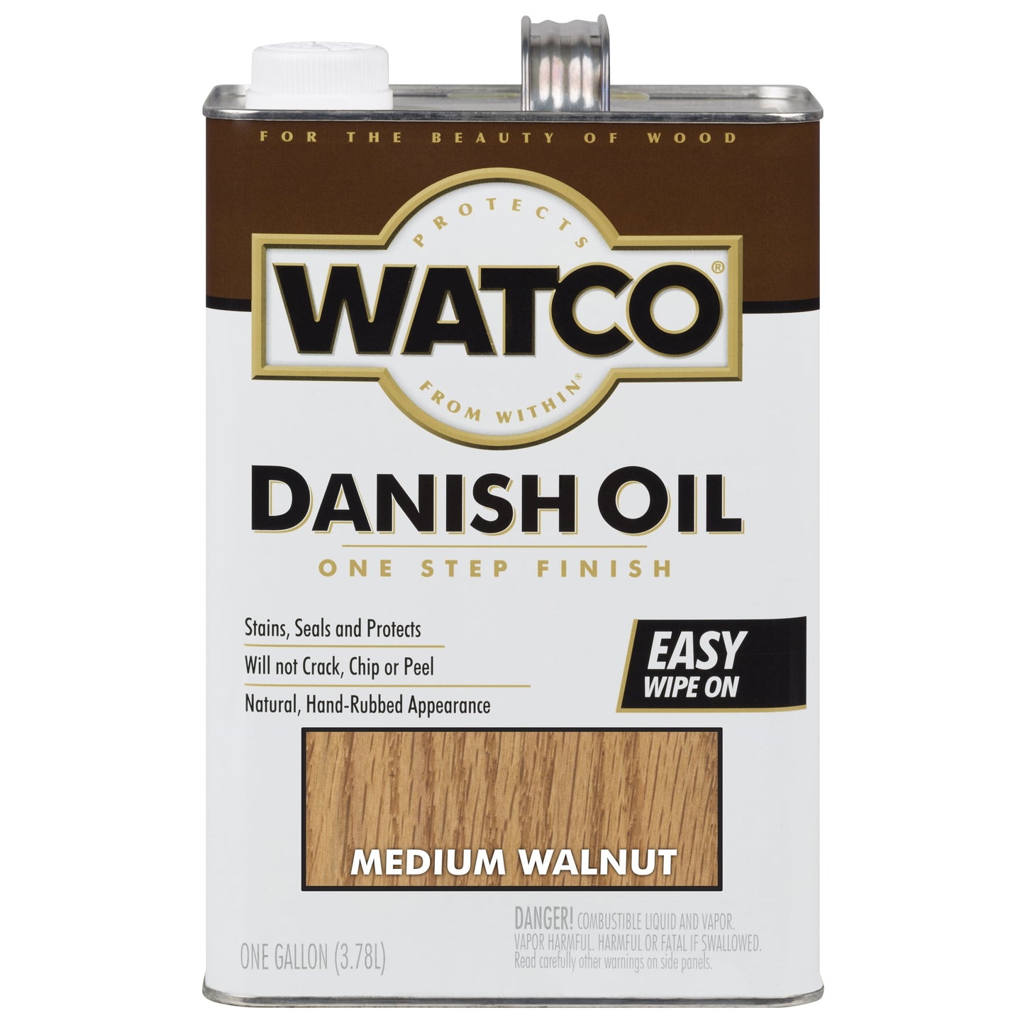 2 Pack, Medium Walnut (350 Voc), Watco Danish Oil - 65932, Gallon