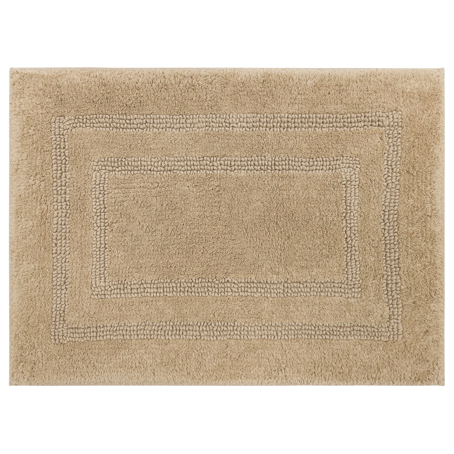 Mohawk Cotton Bath Mat Soft Absorbent Quick Dry Machine Washable Bathroom Mat, Taupe, 17" x 24"