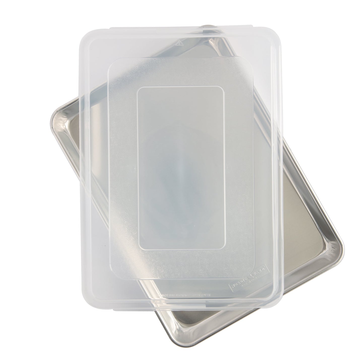 Nordic Ware Naturals 2 Piece Aluminum Bakeware Set with 13†x 18†High Sided Half Sheet Pan and Lid
