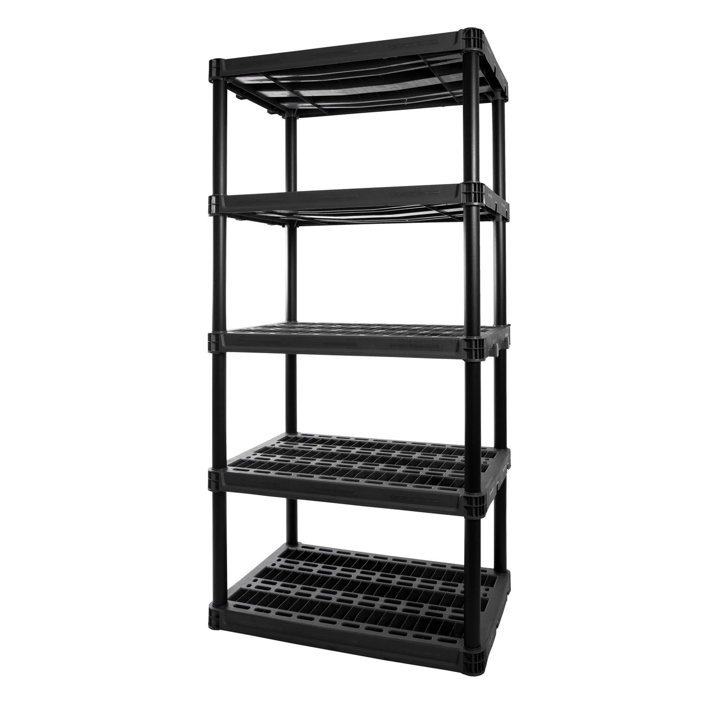 Plano Unidad de EstanterÃa de Almacenamiento de Plástico Extra Resistente de 5 Repisas, 72.5†x 36†x 24â€, Capacidad de 1000 Lb