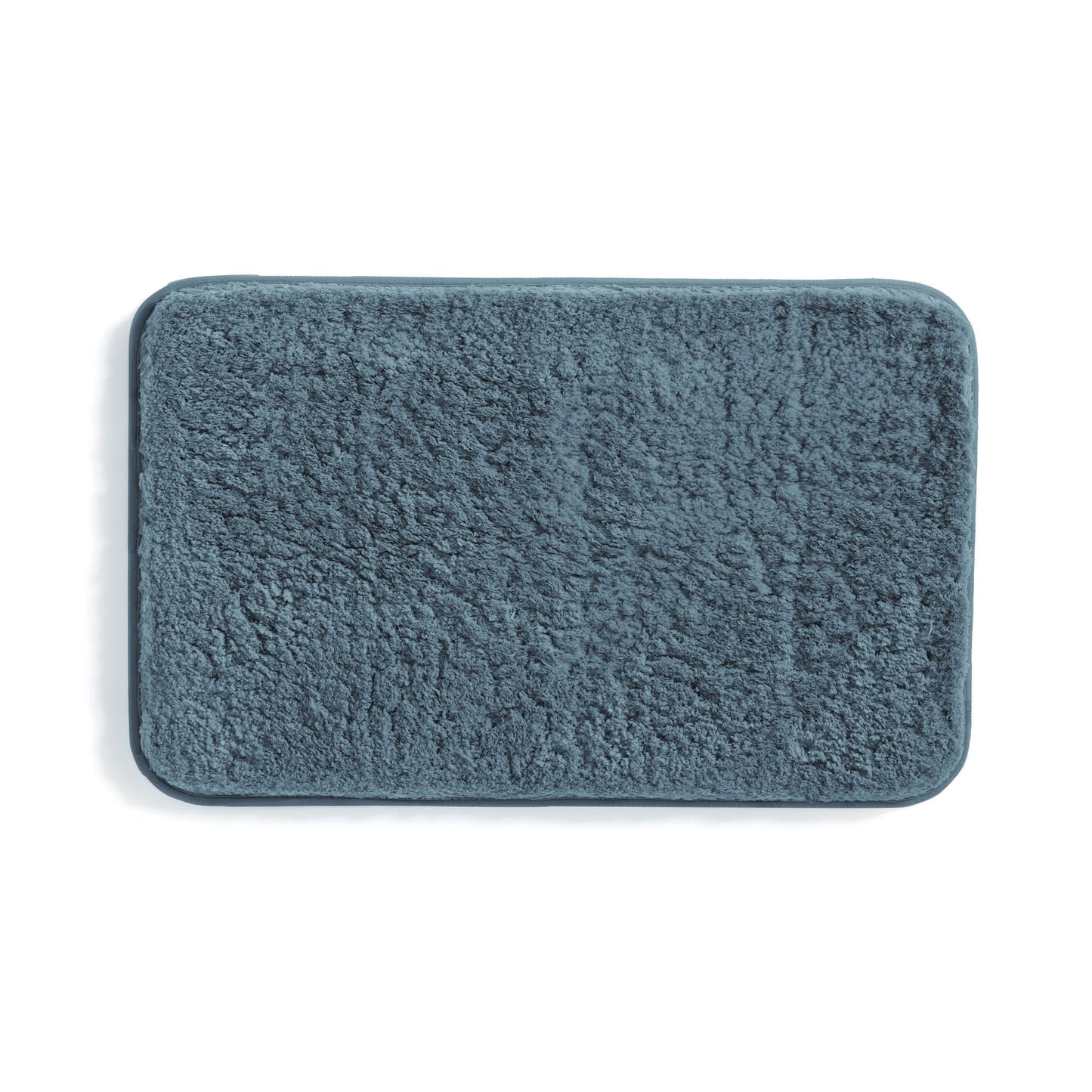 Plush Absorbent Bath Mat Rug with Anti-Skid Rubber Backing, 34 x 21, Light Blue, by Noble Linens
