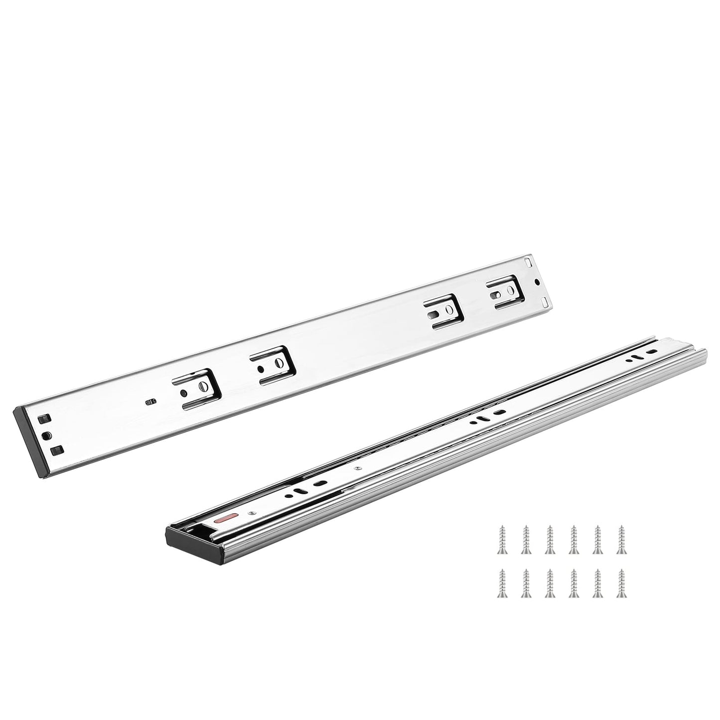 KFFKFF 6 Pairs 22†Soft-Close Drawer Ball Bearing Full Extension 100 Lbs