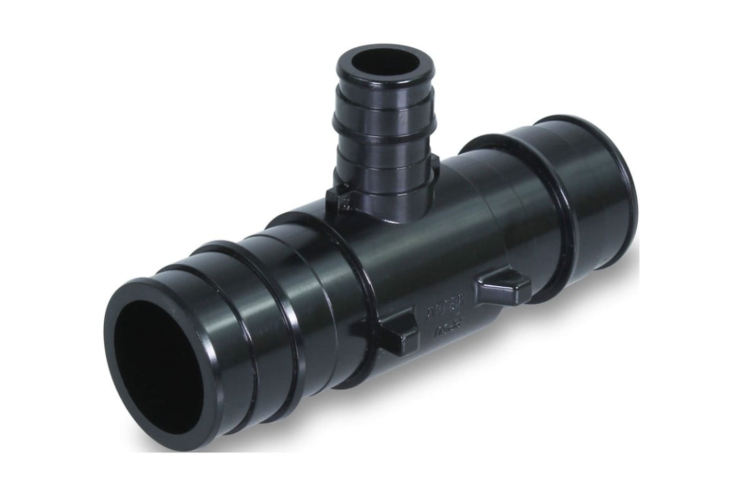 Supply Giant PEX-A Reducing Tee Pipe Fitting; Plastic Poly Alloy; 2'' x 2'’ x 1'' Expansion Barb; Black