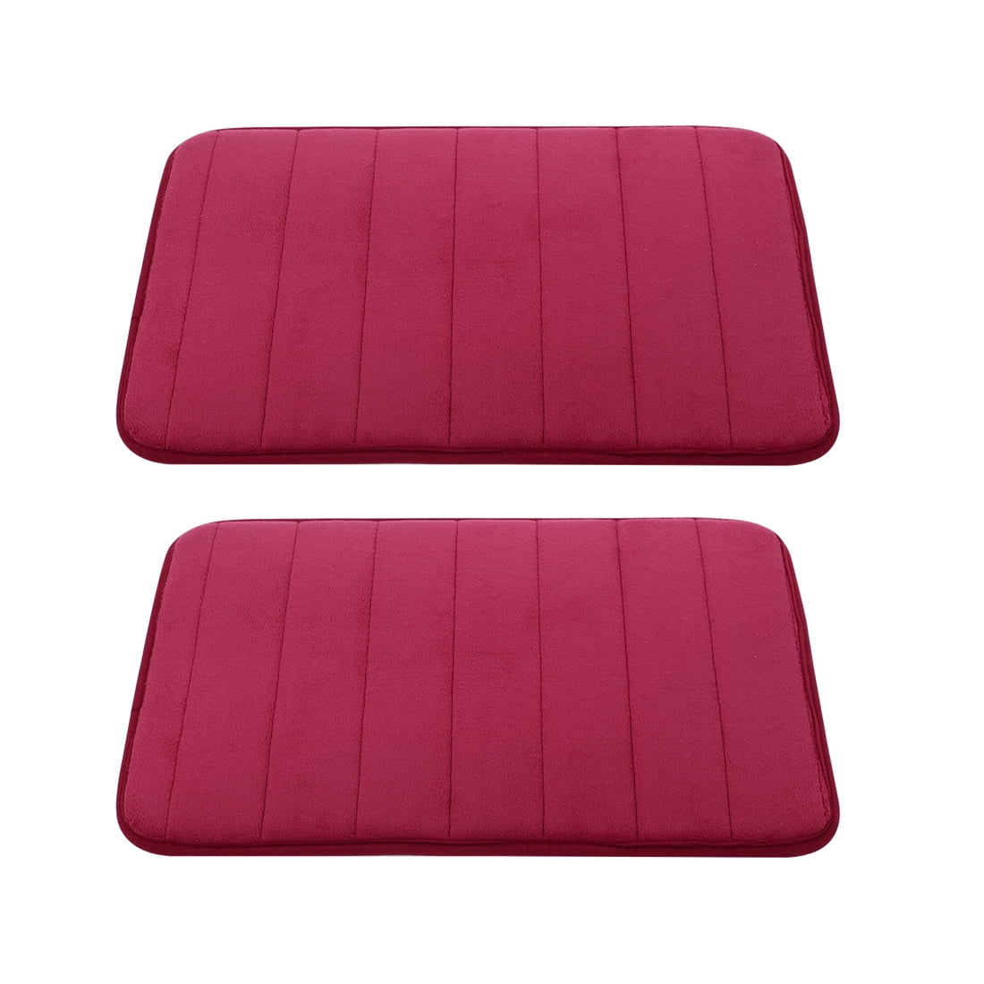 Unique Bargains 2-Piece Memory Foam Non-slip Floor Rug 24" x 16" Coffee