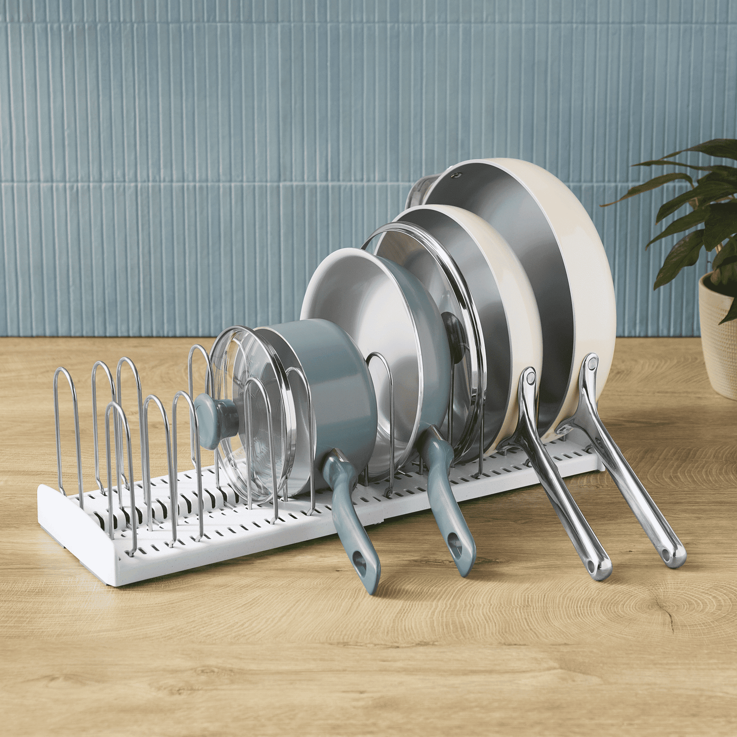 YouCopia® Plastic and Metal StoreMore® Pan & Lid Rack, Premium Edition, Made for Kitchen Organization and Accessibility