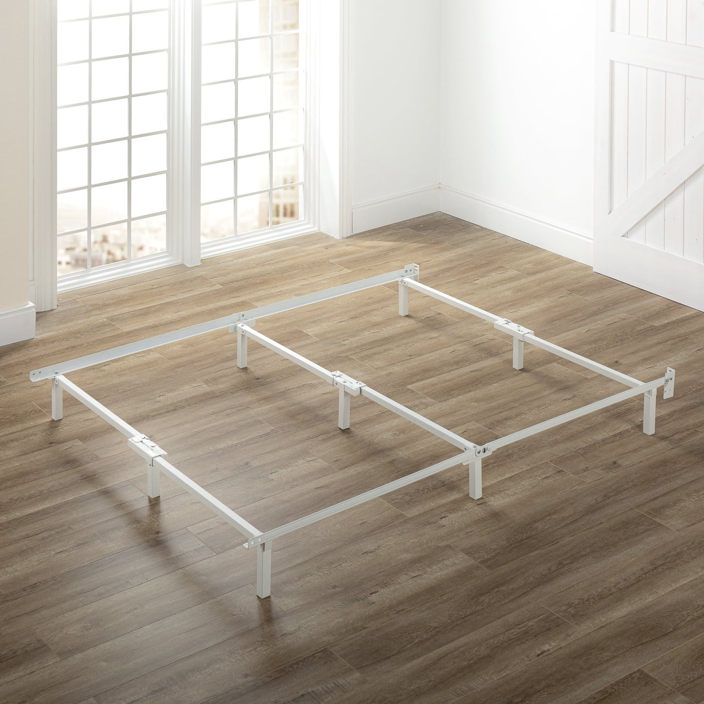Zinus 7" Compack® Metal Bed Frame, White, Queen