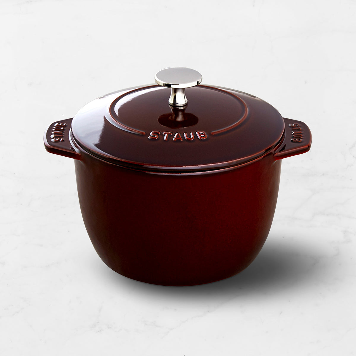 Staub Enameled Cast Iron Petite French Oven, 1.5-Qt.,Grenadine,