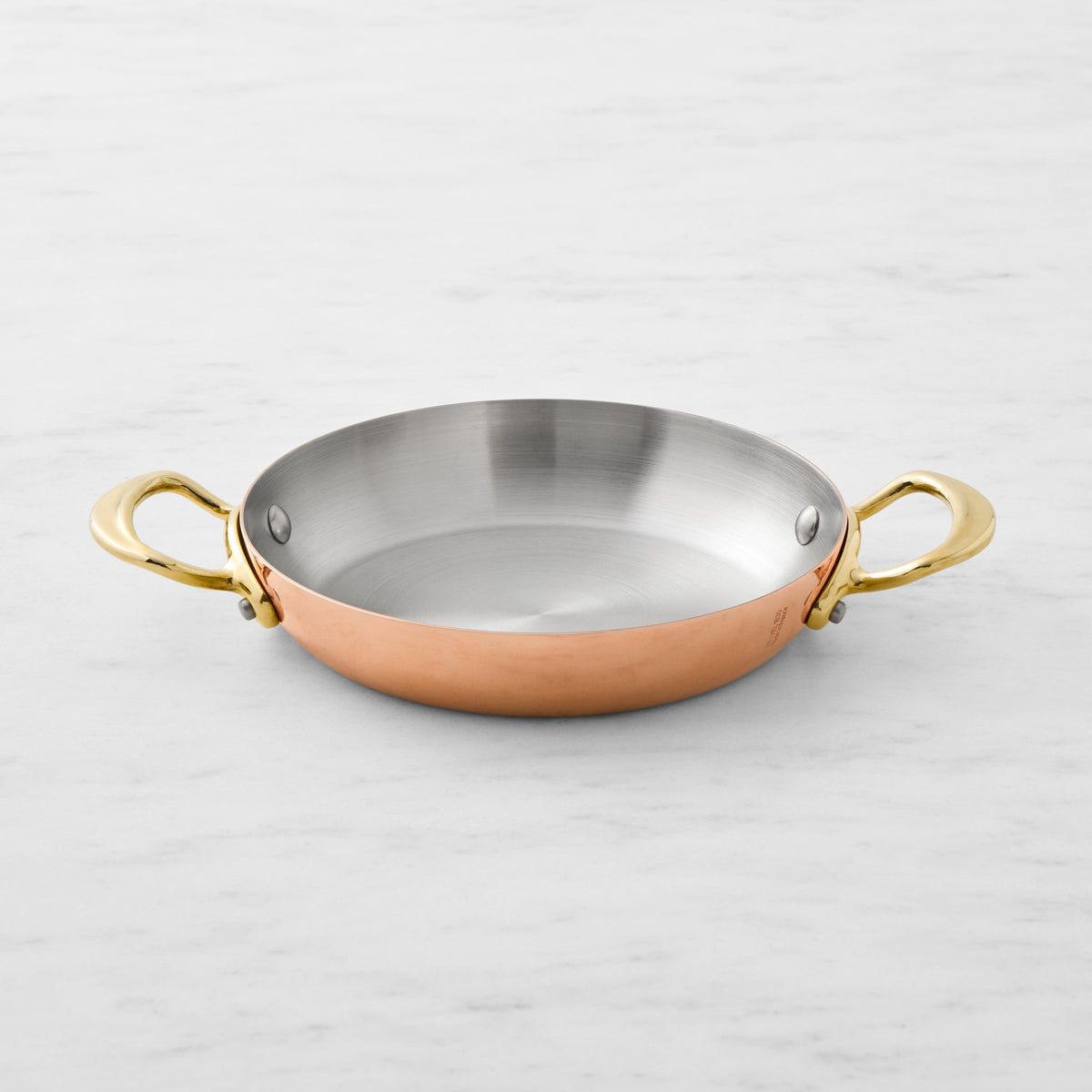 Mauviel M'150B Copper Round Gratin,8",