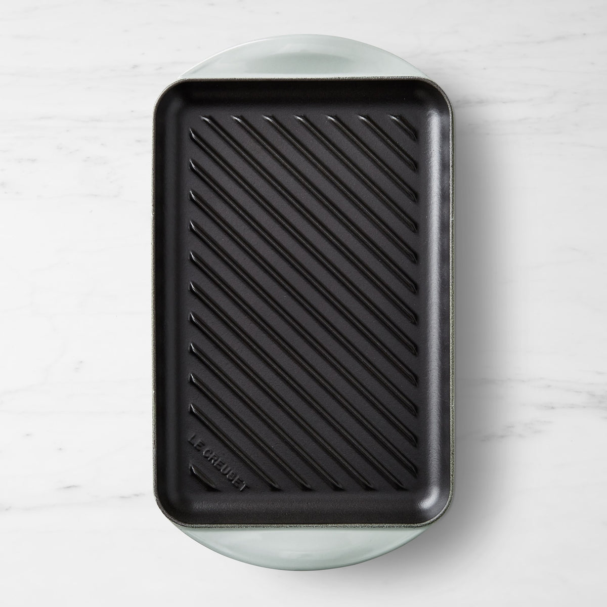 Le Creuset Enameled Cast Iron Skinny Grill,French Grey,