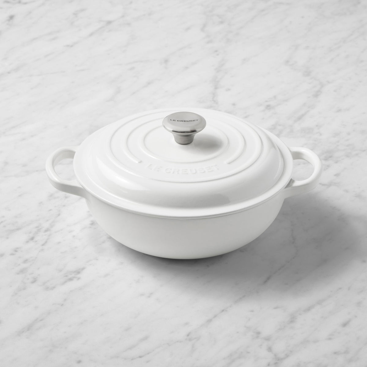 Le Creuset Signature Enameled Cast Iron French Oven, 2.5-Qt.,White,