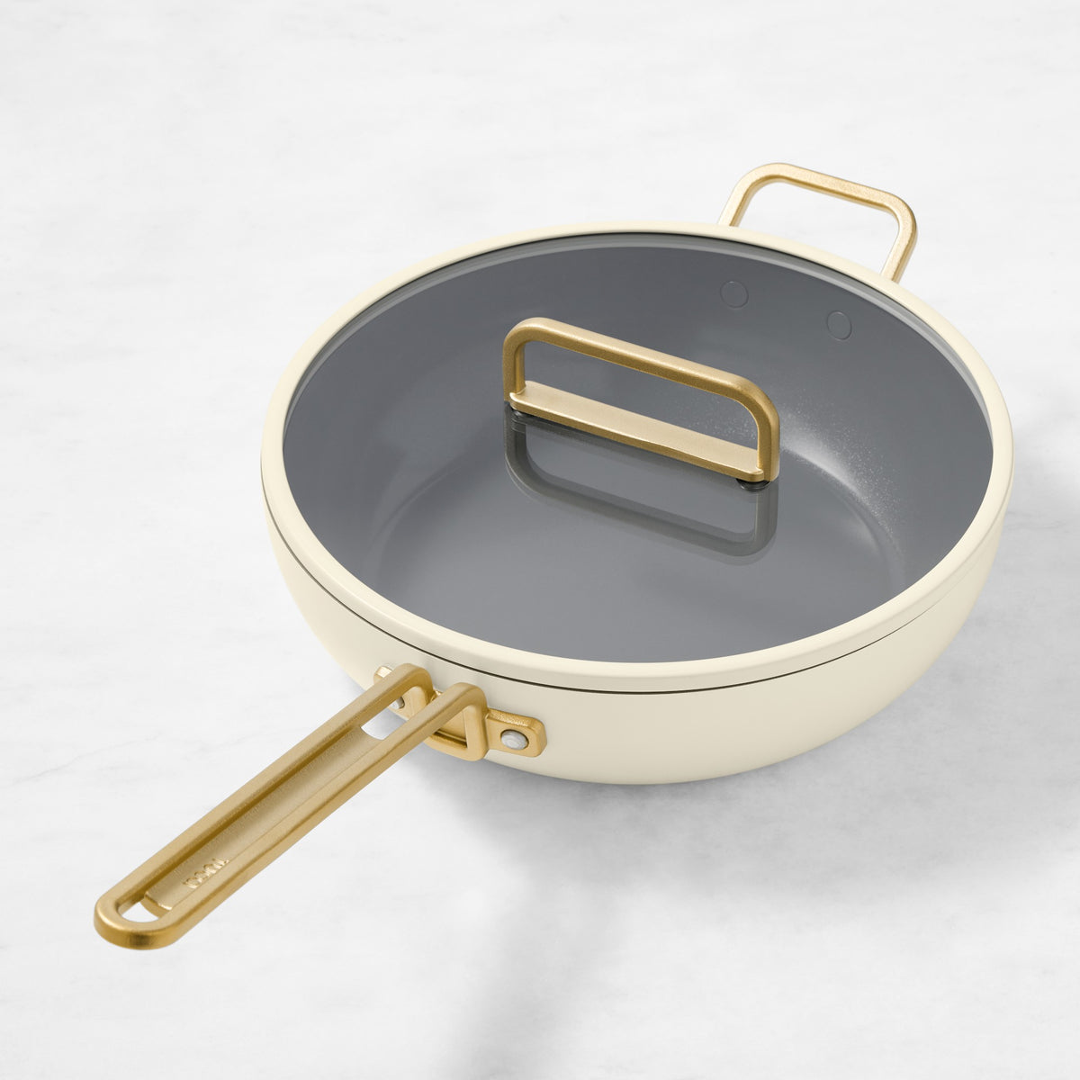 GreenPan Stanley Tucci Ceramic Nonstick Essential Stanley Pan,Carrara White,GreenPan Stanley Tucci Ceramic Nonstick Stanley Pan\, 4.5-Qt.