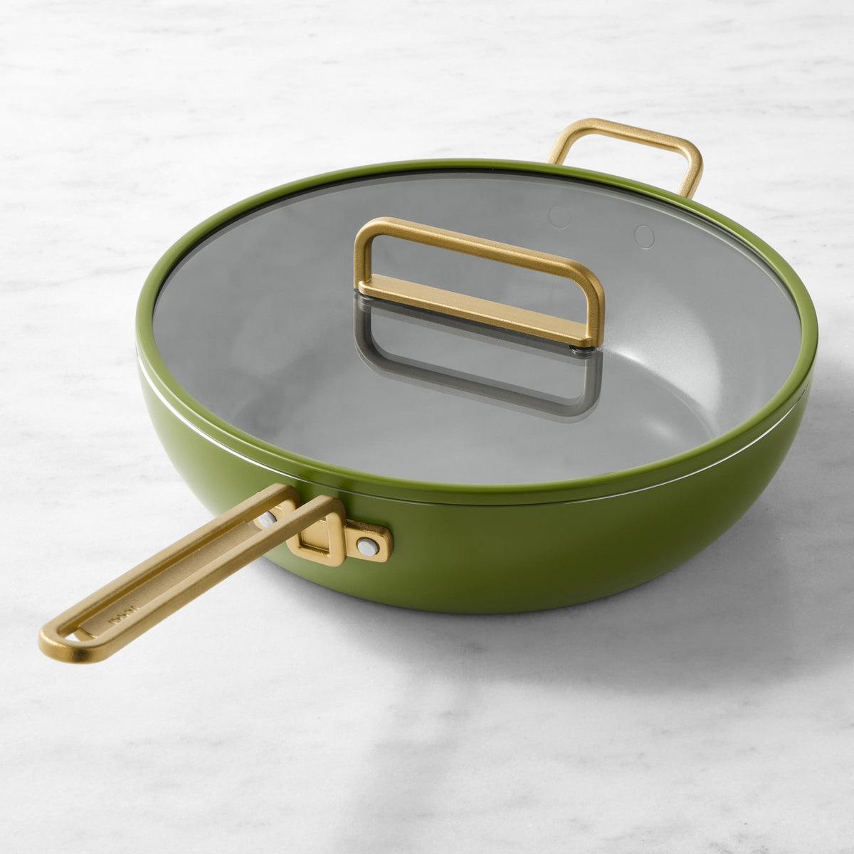 GreenPan Stanley Tucci Ceramic Nonstick Essential Stanley Pan,Tuscan Olive,GreenPan Stanley Tucci Ceramic Nonstick Essential Stanley Pan\, 6.5-Qt.