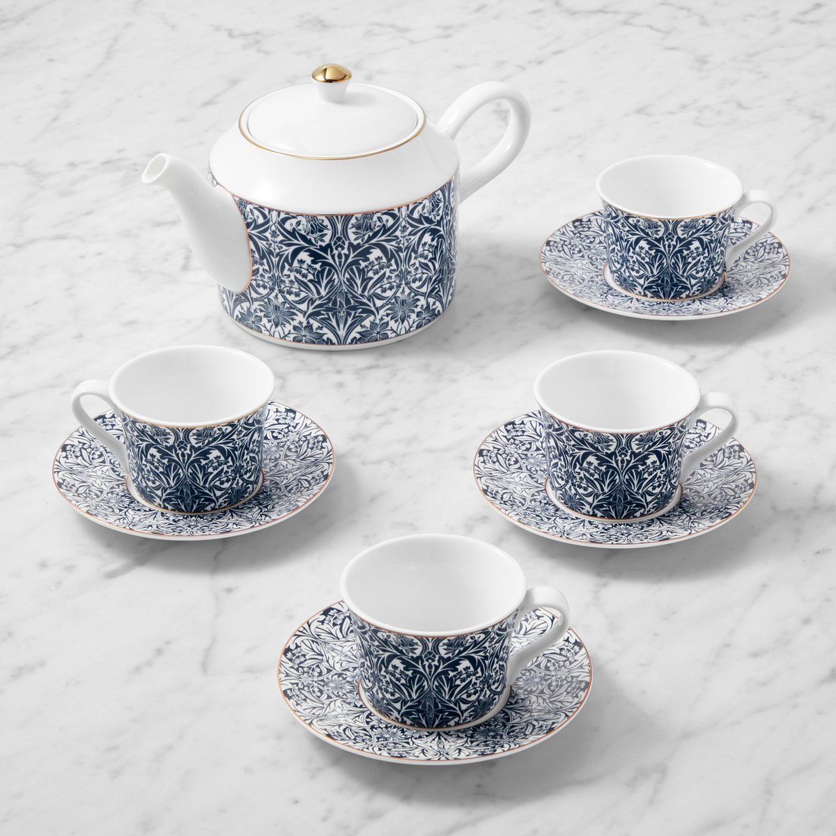 Morris & Co. x Williams Sonoma Bluebell Tea Set,,WSNOADS