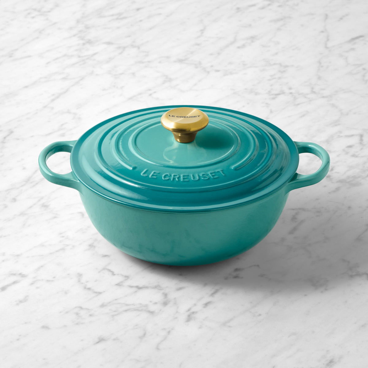 Le Creuset Signature Enameled Cast Iron Soup Pot, 4.5-Qt.,Riviera,