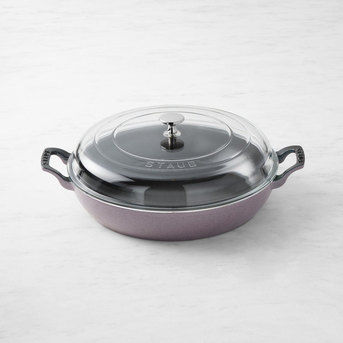 Staub Enameled Cast Iron Everything Braiser, 3.5-Qt.,Lilac,