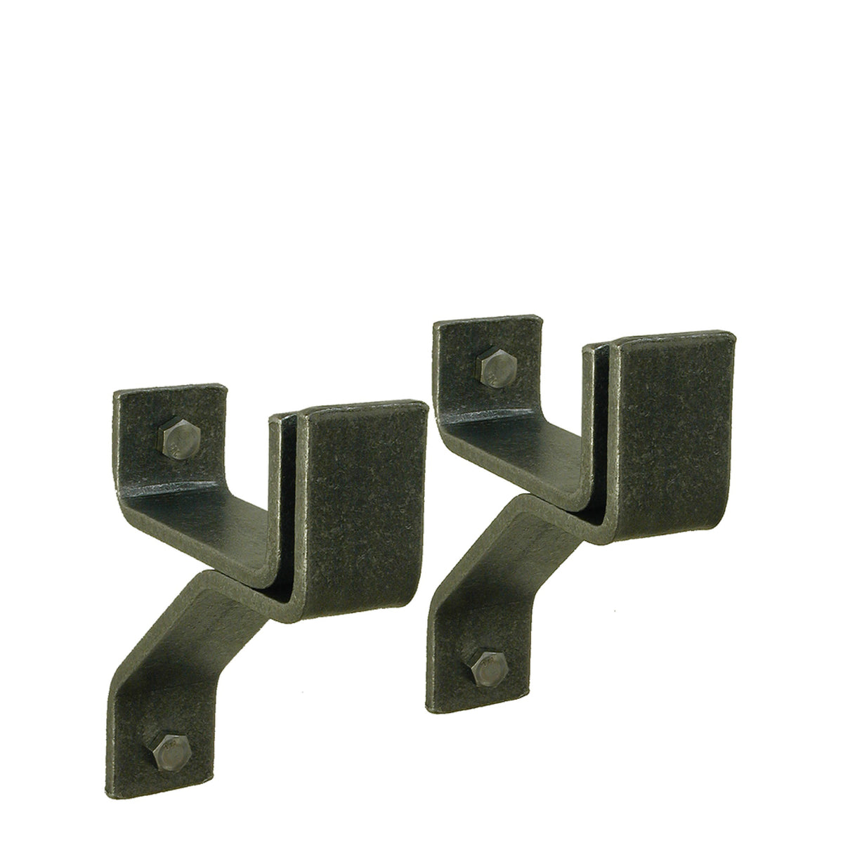 Enclume Wall Brackets, Set of 2,Hammered Steel,