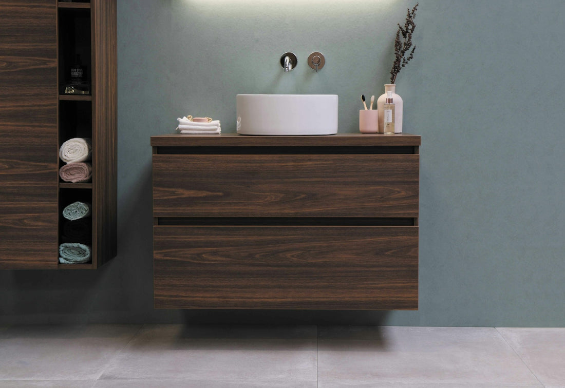 brown wooden 3 layer drawer