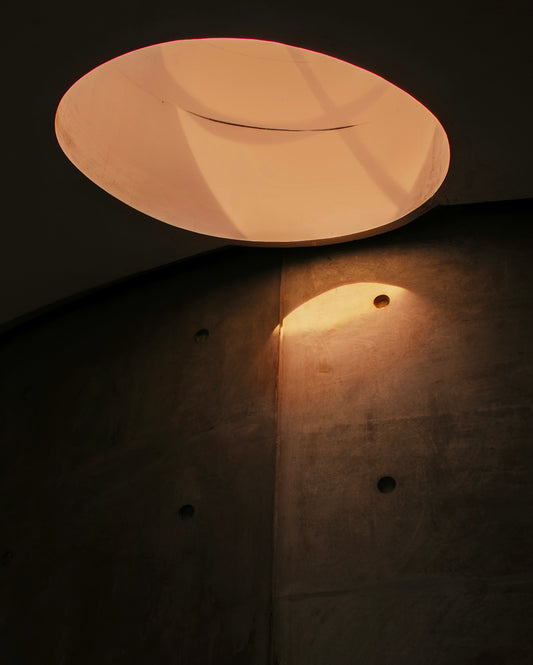 An abstract architectural detail with soft lighting.
