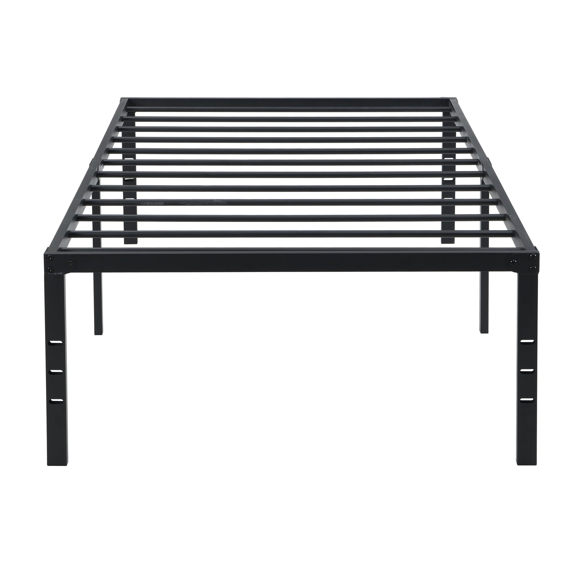 15.9 inch Twin Bed Frame, Heavy Duty Metal Platform Bed, Easy Assembly,Black