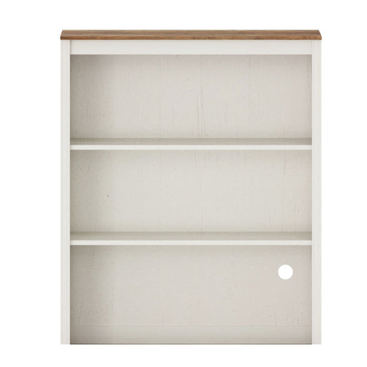 2-Shelf Bookcase, Bookshelf with Open Storage Shelves, No Cabinet, White