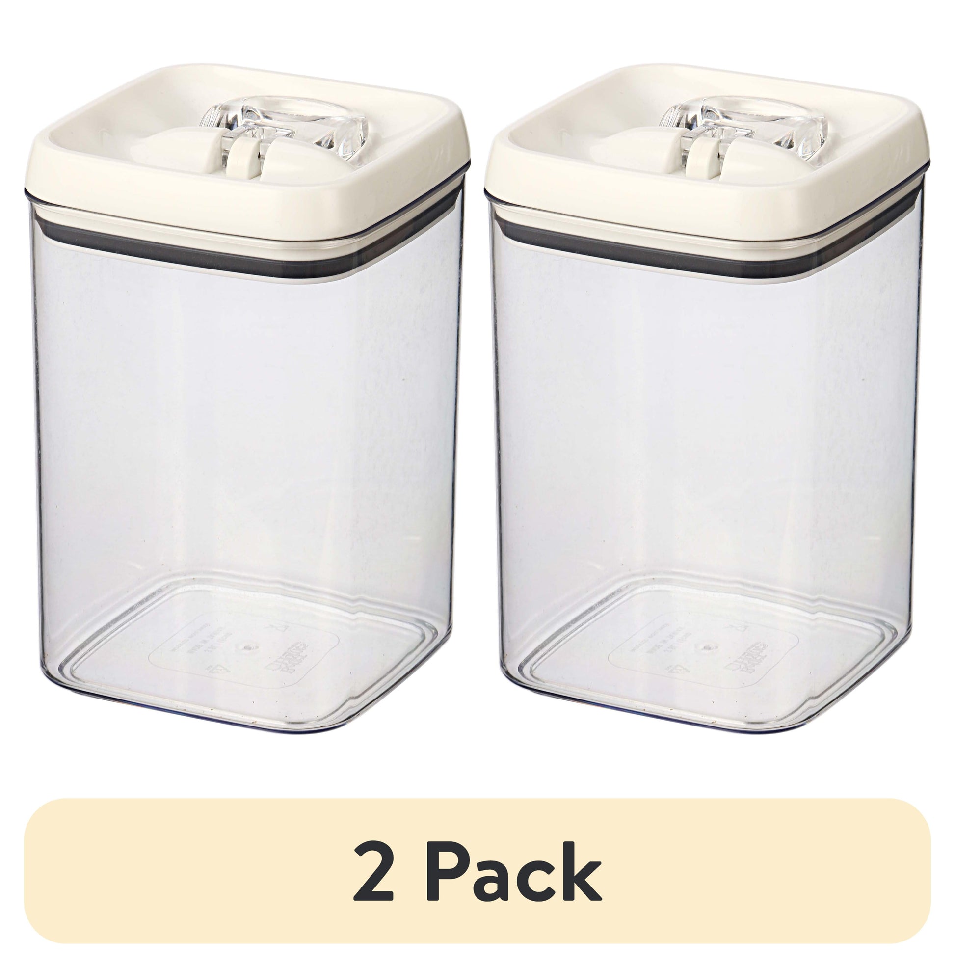 (2 pack) Better Homes & Gardens 13.8 Cup Flip-Tite Square Food Storage Container, BPA-Free