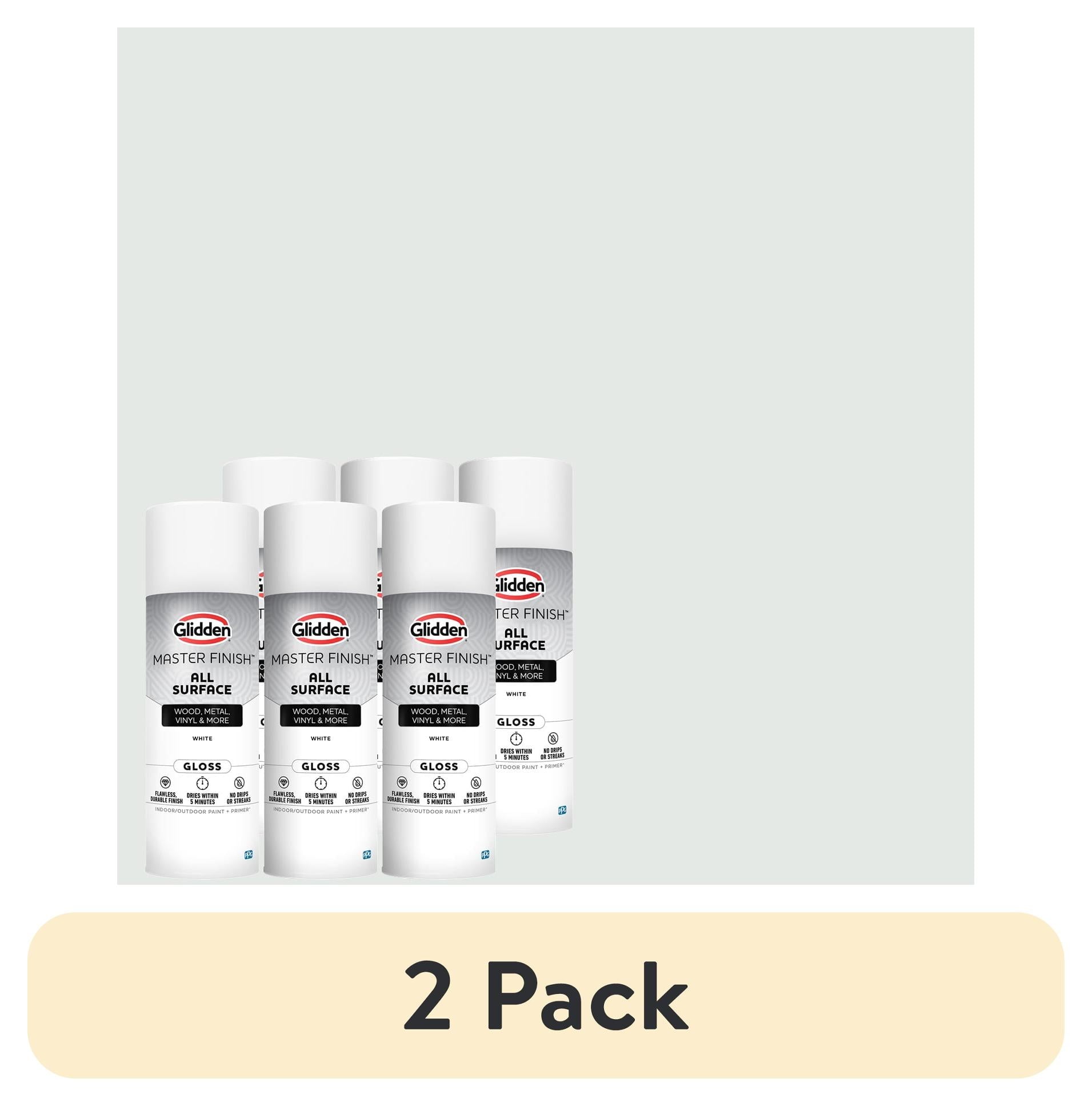 Glidden Master Finish 12 oz. Satin Earthy Cane Interior/Exterior All Surface Spray Paint and Primer, 6 Pack
