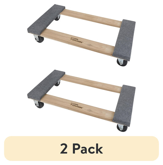Hyper Tough Carretilla MÃ³vil de Madera de 30 Pulgadas, Capacidad de 660 Lb, Carretillas, 4 Ruedas Giratorias
