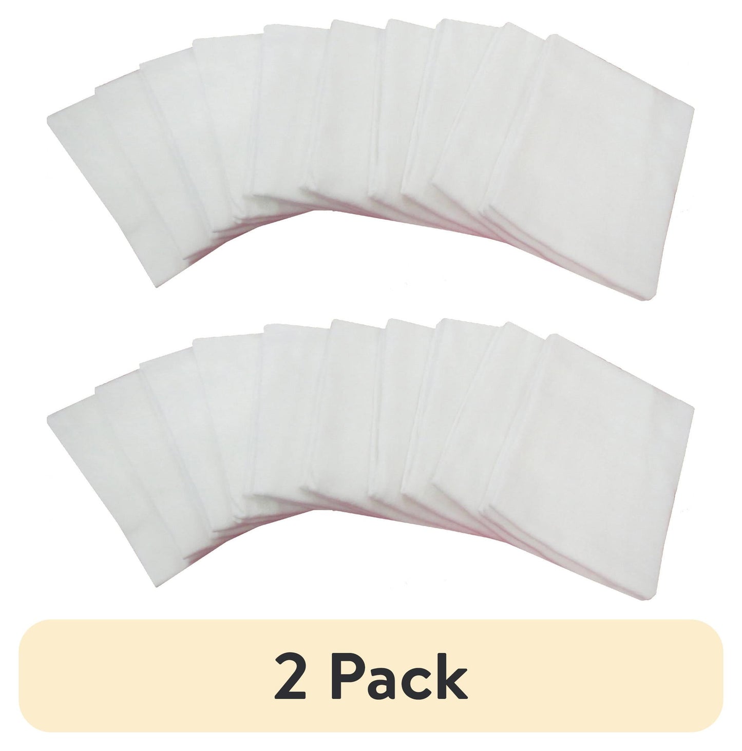 (2 pack) Mainstays White Flour Sack Kitchen Towel Set, 10-Piece