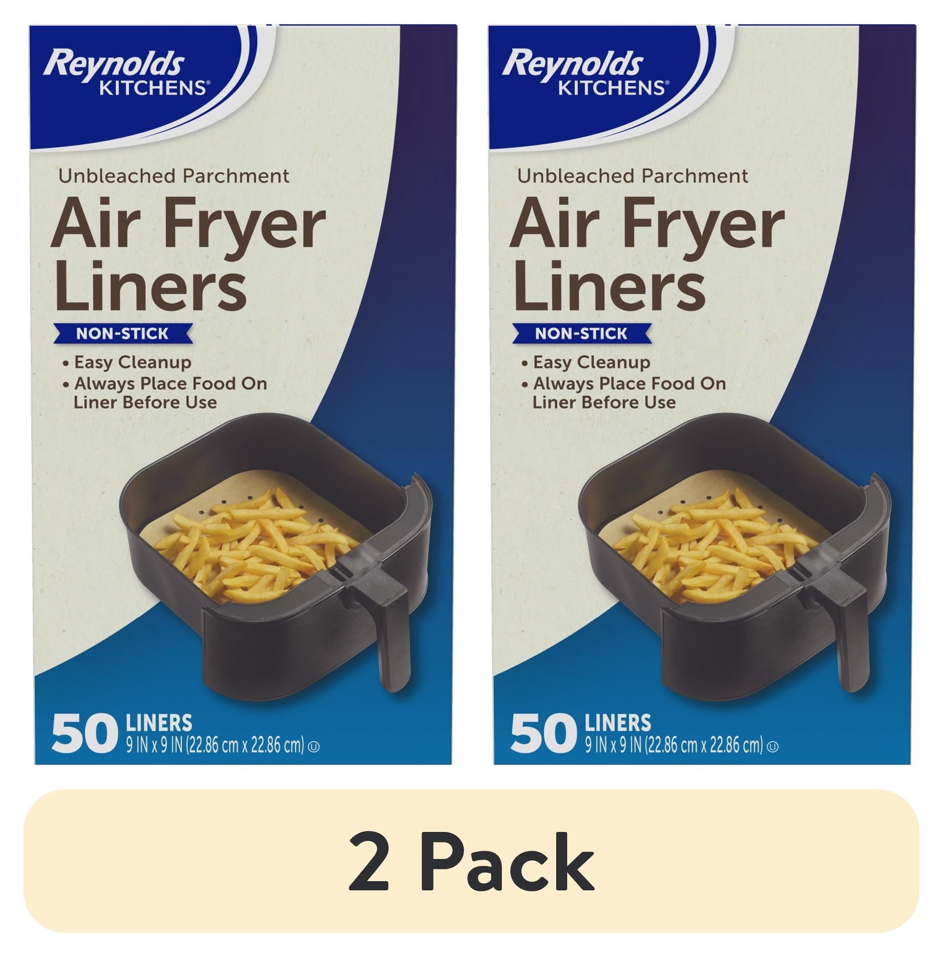 (3 pack) Reynolds Kitchens Parchment Paper Air Fryer Liners, 50 Count