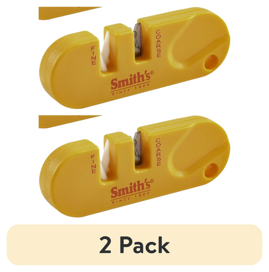 (2 pack) Smithâ€™s 51459 Pocket Pal Knife Sharpener - 2-Pack - Orange