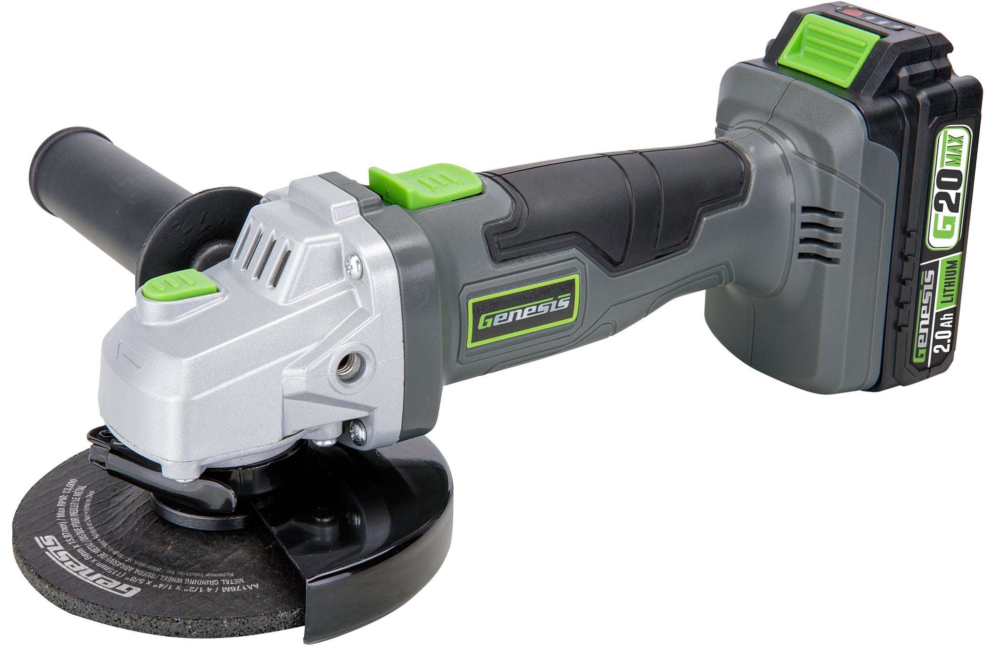 20V 4-1/2 in. Cordless Angle Grinder with Grinding Wheel,  Battery and Charger