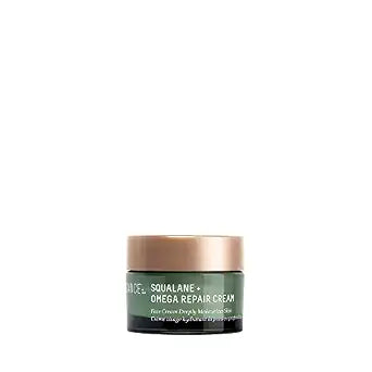 BIOSSANCE Squalane + Omega Repair Cream - Ultra-Moisturizing Face Cream - Skin Care with Hyaluronic Acid, Ceramides, Squalane - Ideal for Dry & Sensitive Skin, Intense Hydration Moisturizer