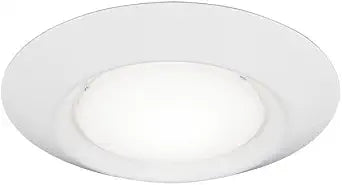 Sea Gull Lighting 14550S-15 Generation Lighting Traverse Lyte Round 6 in. 3000K, Canless Integrated LED Recessed Light, 925 Lumens, 90 CRI, T24 Complaint, Wet Rated in White Finish (1 Pack)