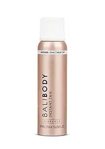 Bali Body Instant Tan Medium-Dark - Instant Tan & Sunless Tanning Solution - Self Tanner for Dark & Airbrushed Glow, Vitamin E, Vegan & Cruelty-Free, Glow Body Self Tanners (97 ml/3.28 fl oz)