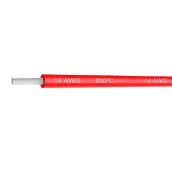uxcell a16051300ux0048 10M 32.8Ft 14AWG 30KV Electric Copper Core Flexible Silicone Wire Cable Red
