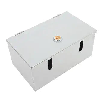 NUOBESTY Heavy Duty Lockable Outlet Protector Box 2-Gang Waterproof Electrical Outlet Cover Socket Protector for Wall Switch Safety in Home and Office