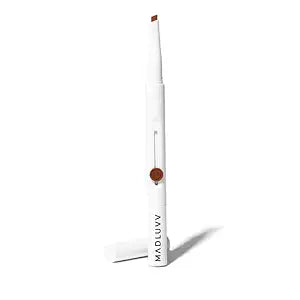 MADLUVV Exacto Eyebrow Pencil, Dual-Ended, Hair-Like Finish (True Red)