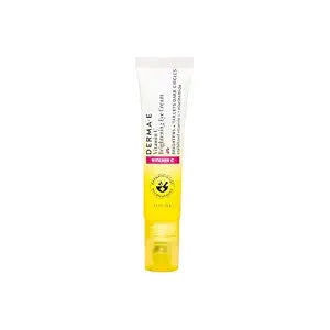 DERMA E Vitamin C Brightening Eye Cream for Dark Circles, 0.5 Oz