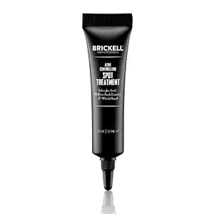 Brickell Men's Acne Controlling Spot Treatment for Men, Helps Clear Acne Blemishes & Pimples, With 2% Salicylic Acid, Witch Hazel & Aloe, 0.5 oz, Unscented