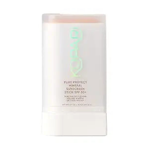 Kopari PURE PROTECT 100% Mineral Sunscreen Stick SPF 50+ Clear Zinc Oxide Face and Body Sunscreen with Hydrating Argan Oil, Shea Butter, Sheer Finish, Ultra-Portable, for Easy Reapplication