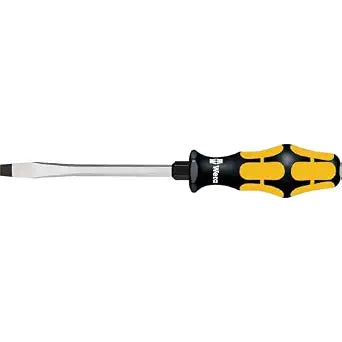 Wera 05018270001 Kraftform Plus 932 A Slotted Screwdriver, 10mm Head, 7" Blade Length, Multicolor